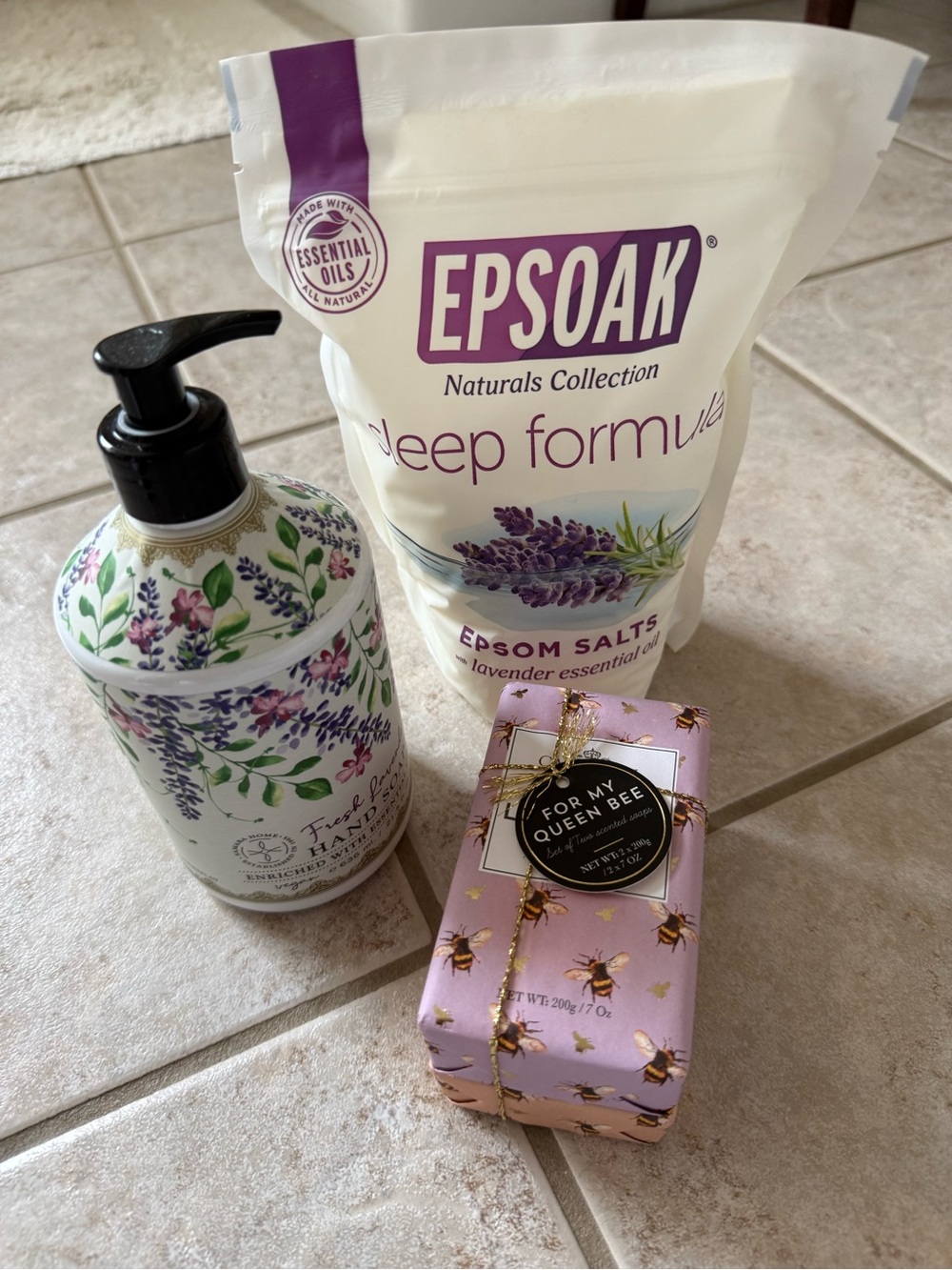 Deep Formula Lavender Epsom Salts, hand soap, 2 bar soaps
